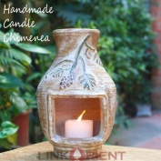 Terracotta Candle chimenea - CC002